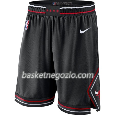 Chicago Bulls Uomo Pantaloncini Nero 2018-19 Nike Swingman